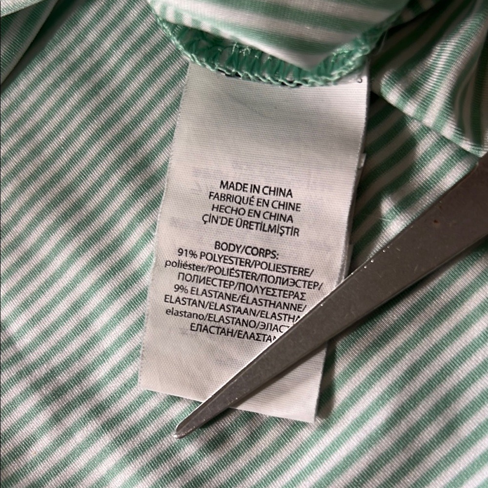 RLX Ralph Lauren Golf Polo Shirt Striped‎ Performance Casual Athletic M - Picture 6 of 9